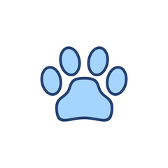 Obraz premium Paw icon vector. paw print sign and symbol. dog or cat paw