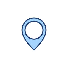 Pin icon vector. Location sign and symbol. destination icon. map pin