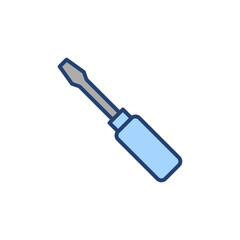 Screwdriver icon vector.tools sign and symbol