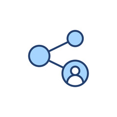 Share icon vector. Sharing sign and symbol