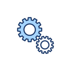 Setting icon vector. Cog sign and symbol. Gear Sign
