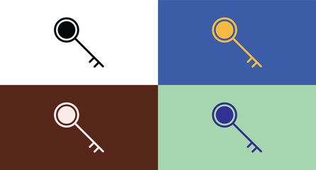 Key icon for web and mobile