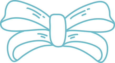 ribbons bow illustrations hand painted