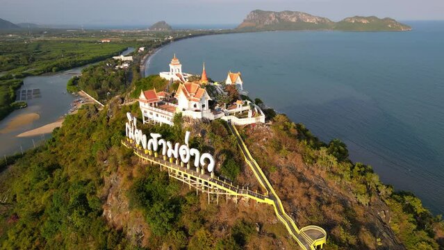 Khao Chong Krachok Monastery Prachuap Khiri Khan Thailand