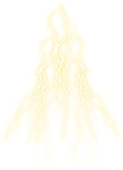 glowing isolated lightning element