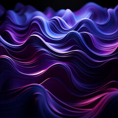 abstract background with purple waves