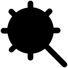 Zoom find icon symbol image vector. Illustration of the search lens design image