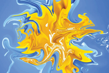 Liquid dynamic gradient waves. Fluid marble texture. Modern covers set