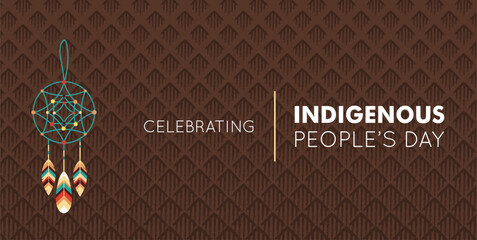 indigenous peoples day, International Day of the World's Indigenous People, vector illustration