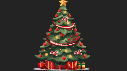 christmas tree with gifts