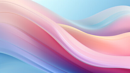 Obraz premium abstract wave gradient liquid background, evoking a sense of calm and serenity with its soft, pastel tones