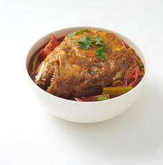 Curry firsh head, Asian delicacy