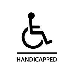 Handicapped sign