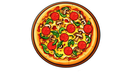 pizza isolated
