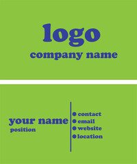 Business Card design vector templet