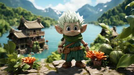 buddhist statue in the garden