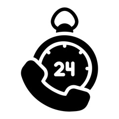 24 hours Solid icon
