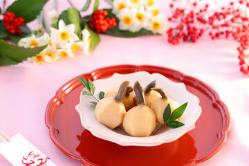 くわいの煮物　慈姑の煮物　クワイの煮物
