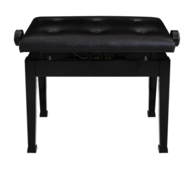 Piano chair isolated on white background, Piano chair music equipment on white PNG File.