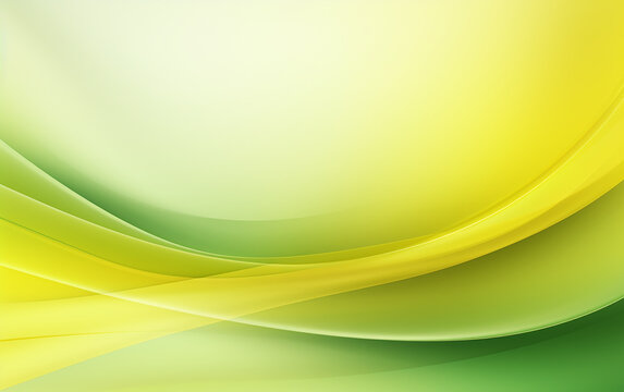 A background image featuring a gradient of pale yellow and light green colors, with a softly blurred wavy green border. It creates a calm and tranquil atmosphere.   Generative AI