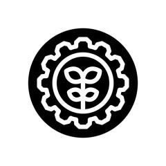 sustainability glyph icon