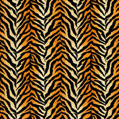 Fototapeta premium Tiger Skin Print Pattern Seamless 2