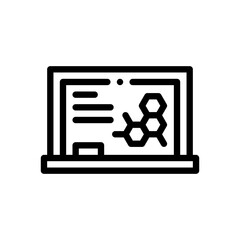 blackboard line icon
