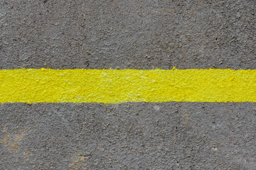 Surface grunge rough of asphalt, Seamless tarmac dark grey with yellow line on the road.Texture Background.Asphalt Road Texture for Background.Top view