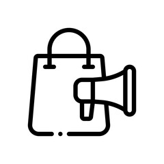 advertising line icon