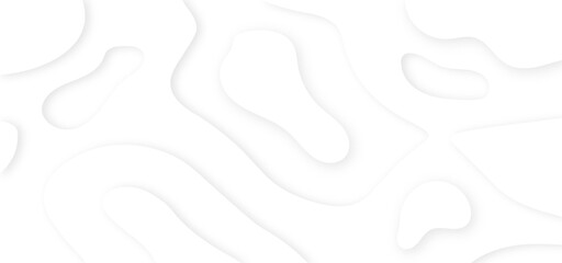 Abstract realistic white papercut background decoration textured with wavy layers. seamless white background, vector illustration.