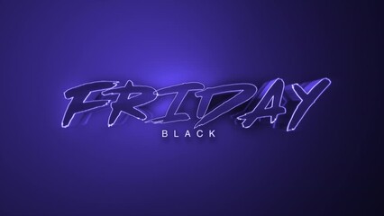 Black Friday typography adopts a monochrome palette, elegantly set against a dark gradient. This design strikes a balance between contemporary shopping fervor and the sophistication of muted tones