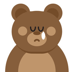 Cute Bear Brown Character Emoji