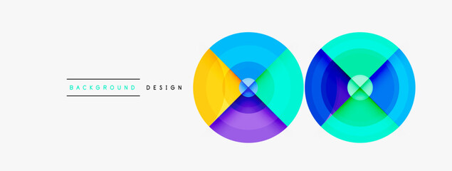 Circle pattern background. Abstract backgrounds bundle for wallpaper, banner, background, landing page, wall art, invitation, prints, posters