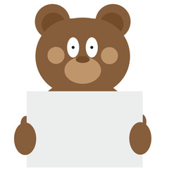 Cute Bear Brown Character Emoji