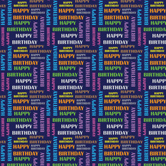 Happy birthday seamless pattern good for gift wrapping paper