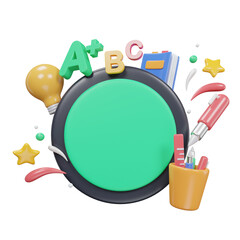 Fototapeta premium black board school and Education
