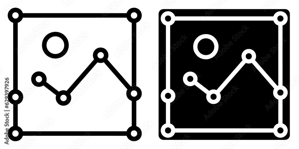 Poster ofvs407 outlinefilledvectorsign ofvs - created by generative ai vector icon . artificial intelligenc