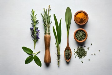 herbs and spices by Generated with AI technology