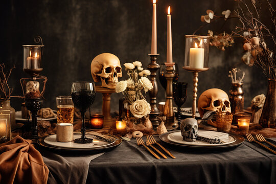 Halloween table decoration 