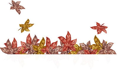 autumn leaves frame