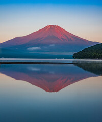 山中湖から富士山と逆さ富士