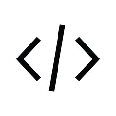 Coding code programming vector icon