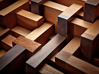 This image captures the seamless wood joinery techniques used by a professional carpenter, emphasizing the strength and durability of their workmanship