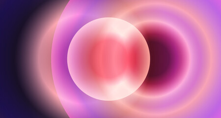 3d abstract circle background with pink gradient color. digital wallpaper. vector eps 10.

