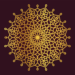 Vector Indian Flower Mandala design