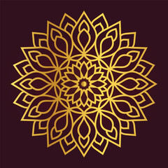 Vector Indian Flower Mandala design