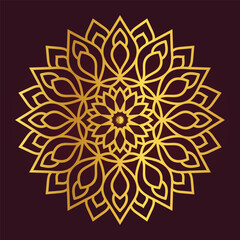 Vector Indian Flower Mandala design