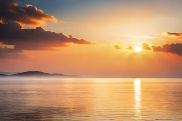 Obraz premium sunset over the sea