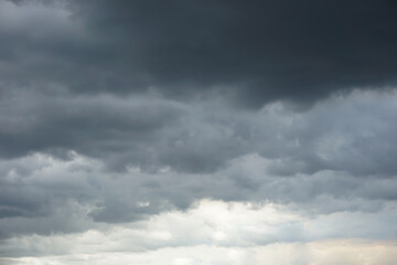 Background of dark clouds before thunder storm