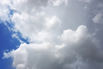 Blue sky with clouds background, Beautiful Amazing shape